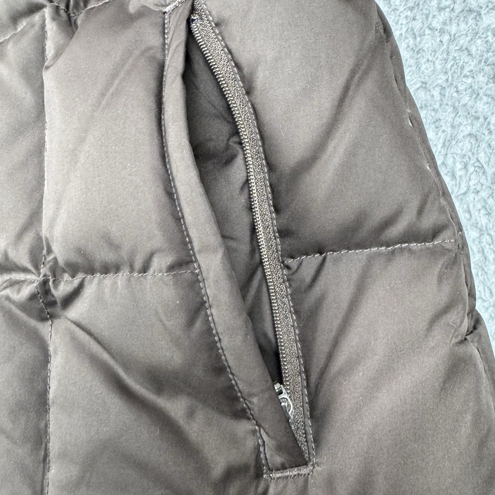 Eddie Bauer Vest Womens Large Brown EB700 Premium Goose Down Puffer Quilted - Picture 4 of 16